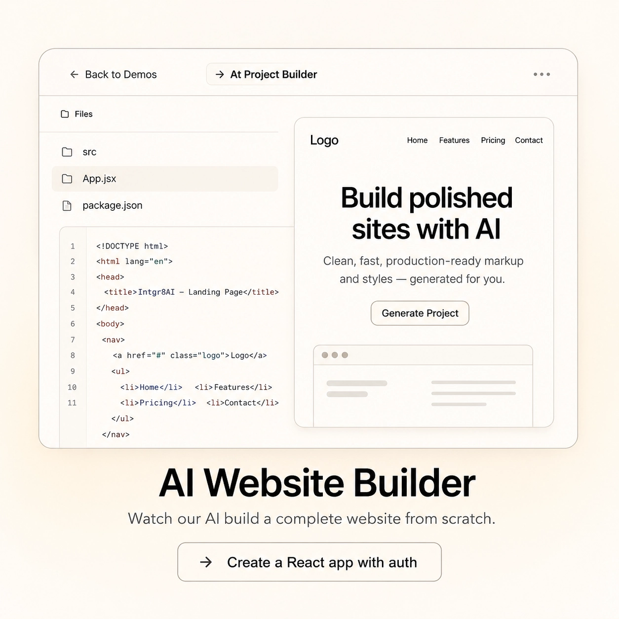 Generative Web Platform